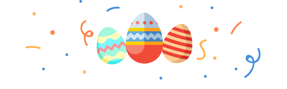 EGGS ARE HIDDEN ACROSS THE MAP AND CONTAIN PRIZES